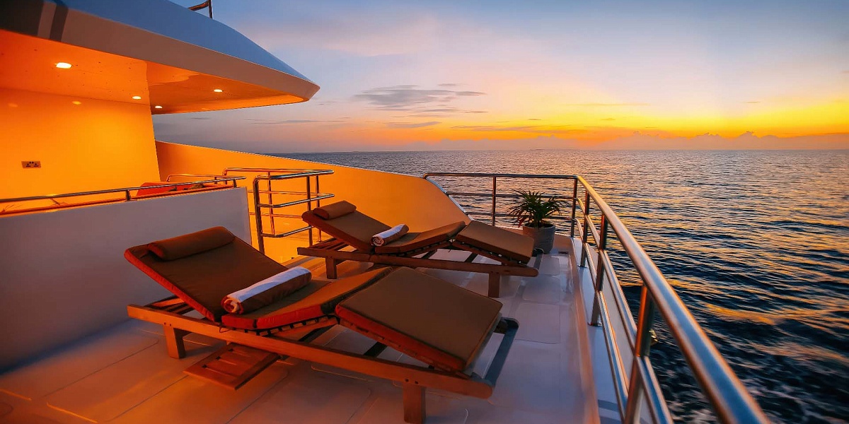 Аренда 31 метровой мега яхты Alice на Мальдивах - всё включено